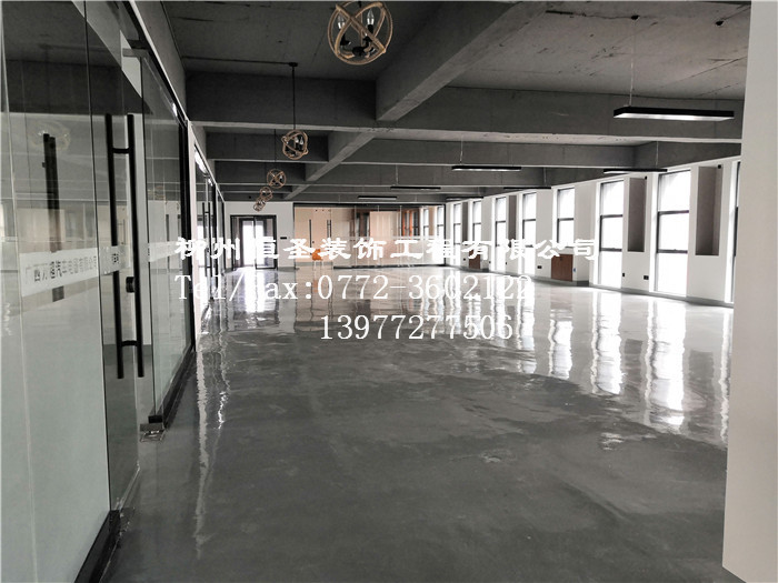广西万超汽车电器技术中心600平方米地坪漆工程